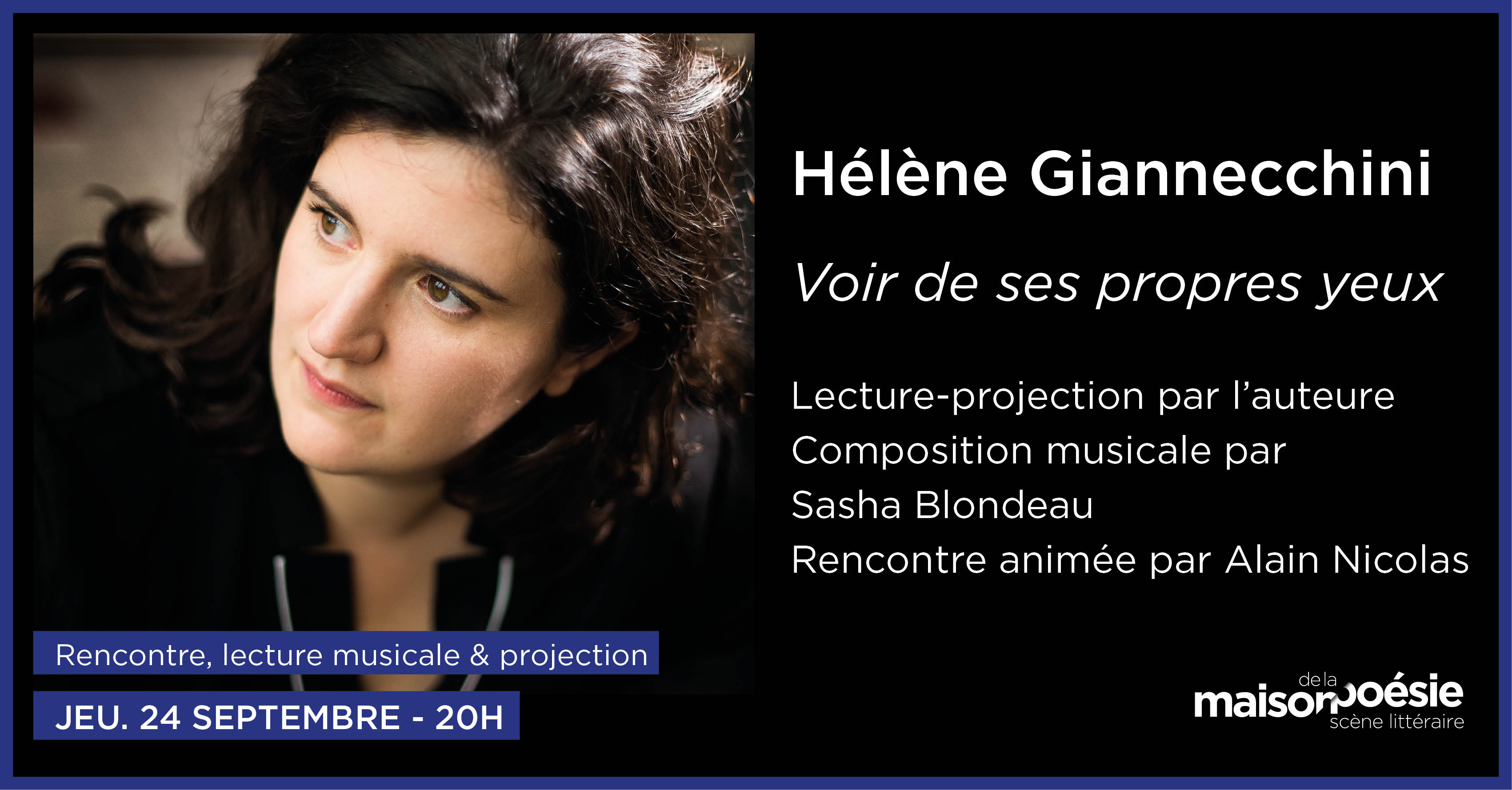 Lecture - Voir de ses propres yeux, Hélène Giannecchini 